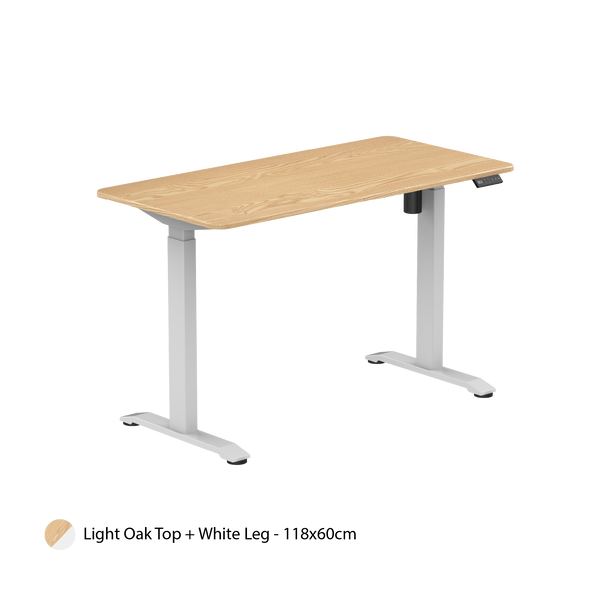 Color_Light Oak Top + White Leg