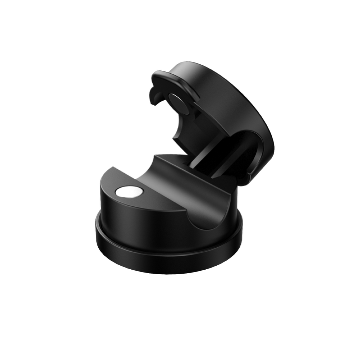 White cable clip rotating to hold HDMI cable
