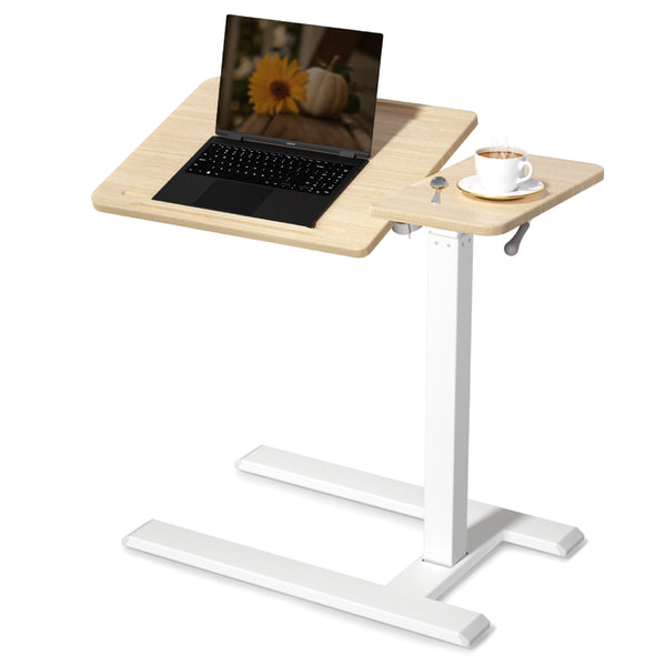 Color_Light Oak Top + White Leg