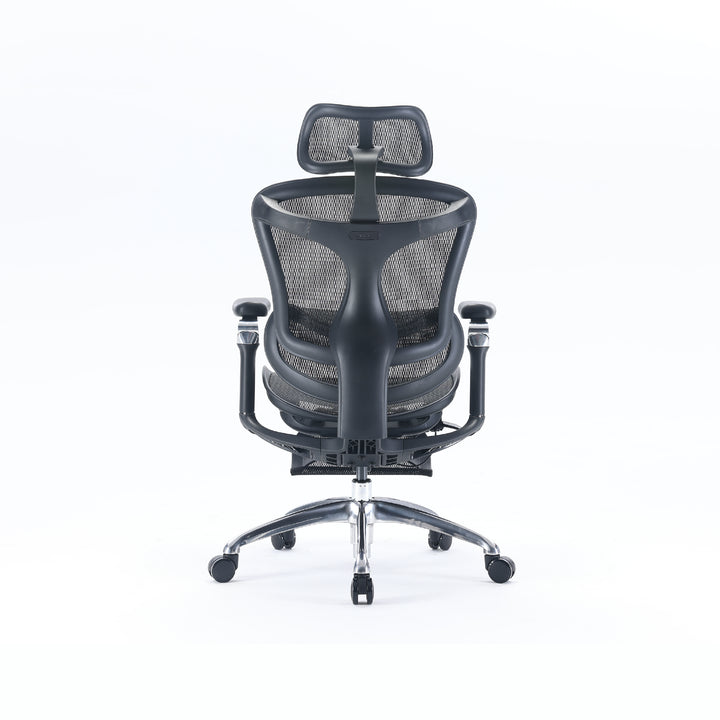 Adjustable mesh back ergonomic chair with sliding seat – Furnitech-Lb