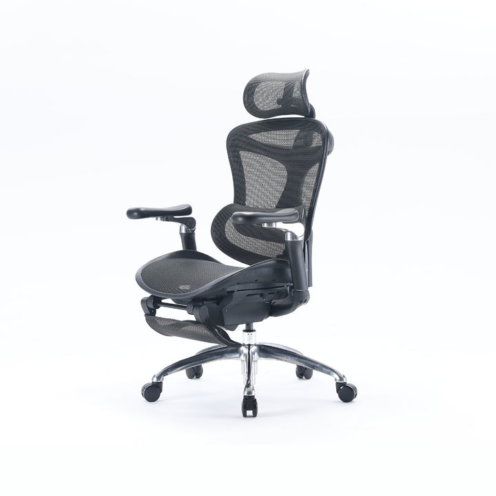 Adjustable mesh back ergonomic chair with sliding seat – Furnitech-Lb