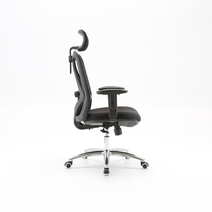Black ergonomic chair with 3D armrests – Furnitech-Lb Lebanon