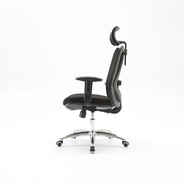 Modern ergonomic office chair black mesh – Furnitech-Lb