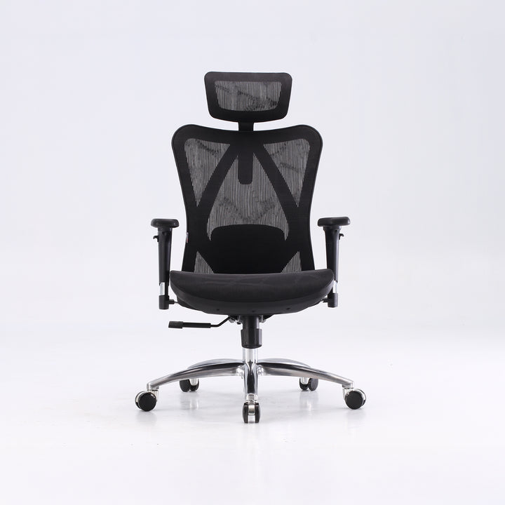 Black ergonomic chair with 3D armrests – Furnitech-Lb Lebanon