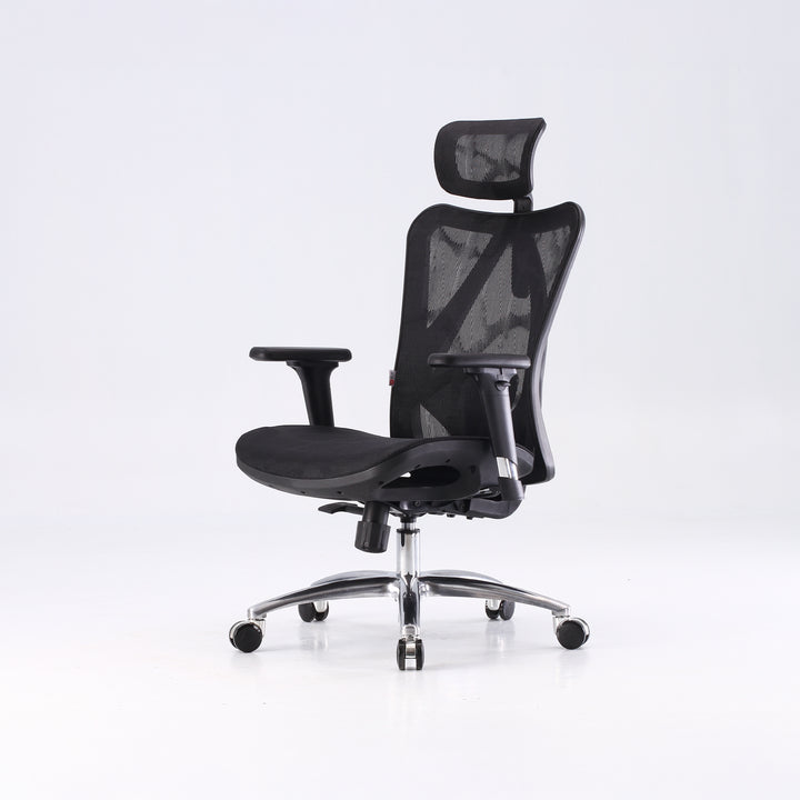 Modern ergonomic office chair black mesh – Furnitech-Lb