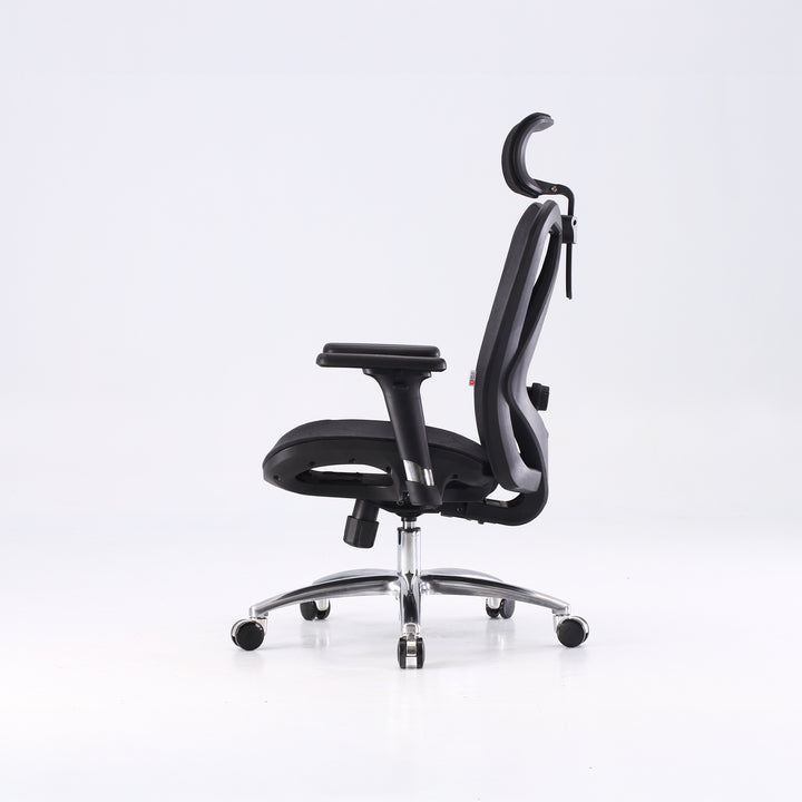 Modern ergonomic office chair black mesh – Furnitech-Lb
