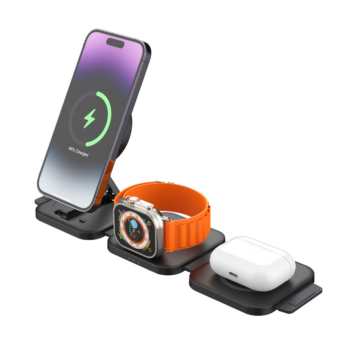 H21 black 3-in-1 wireless charger for Apple devices in Lebanon